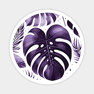 Monstera Tropical Leaves Magnet